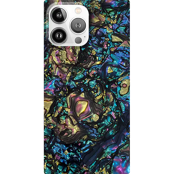 Flaunt Abalone Shell MagSafe Cell Phone Case for iPhone 16 Pro, Multi-color