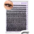 thumbnail image 1 of Flaunt Lash Clusters Wispy Eyelash Clusters 8-16mm Thin Band Cluster Eyelash Extensions DIY Salon Individual Lashes 168pcs Natural Volume Lash Extensions, 1 of 10