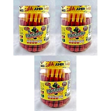 Flautirriko Tarugos Tamarindo Tamarind Candy Sticks 3 Tub