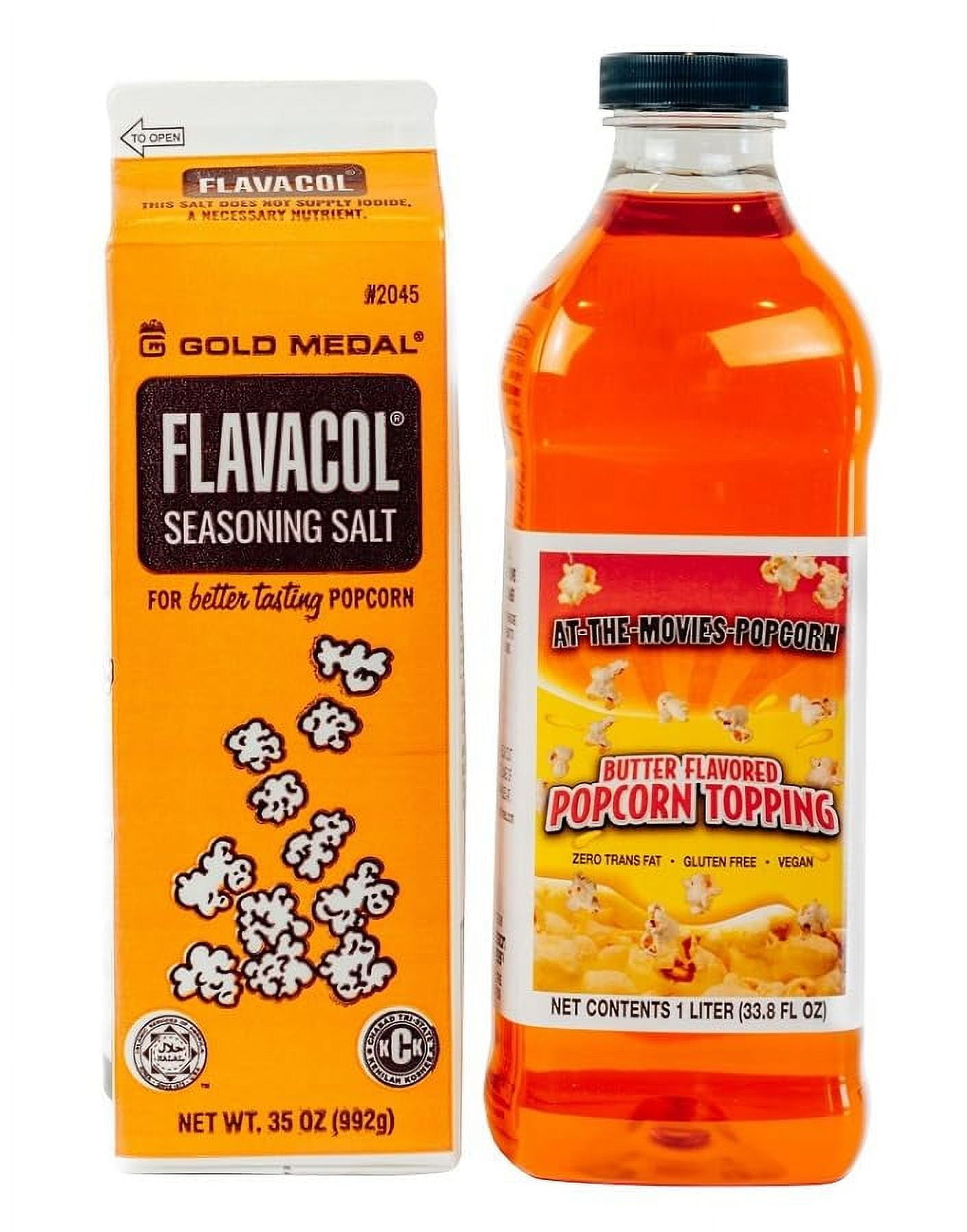 Flavacol Popcorn Seasoning & AIF4 Buttery Flavor Popcorn Topping Combo