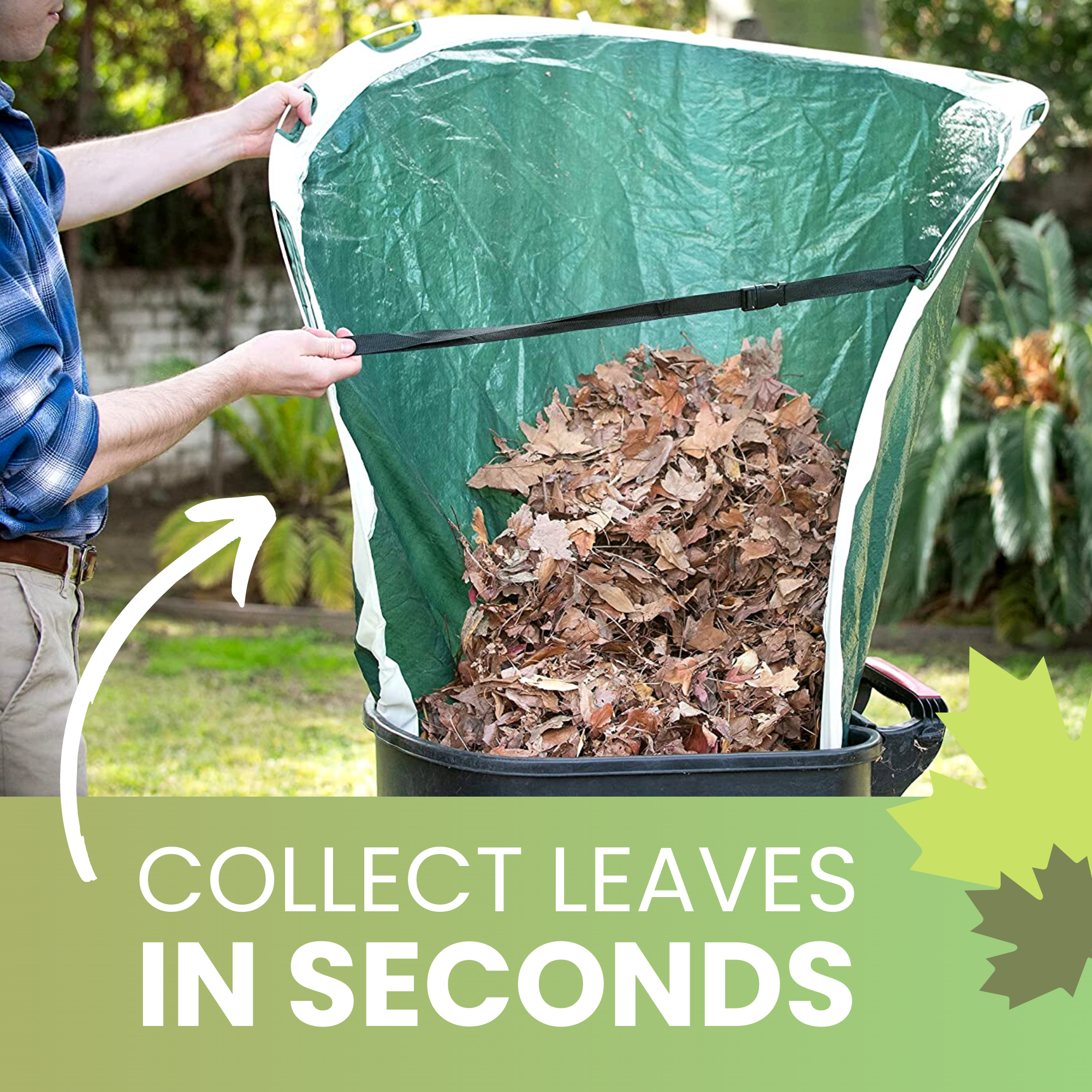 Camping Trash Can, Leaf Bags For Lawn, Large Yard Dustpan