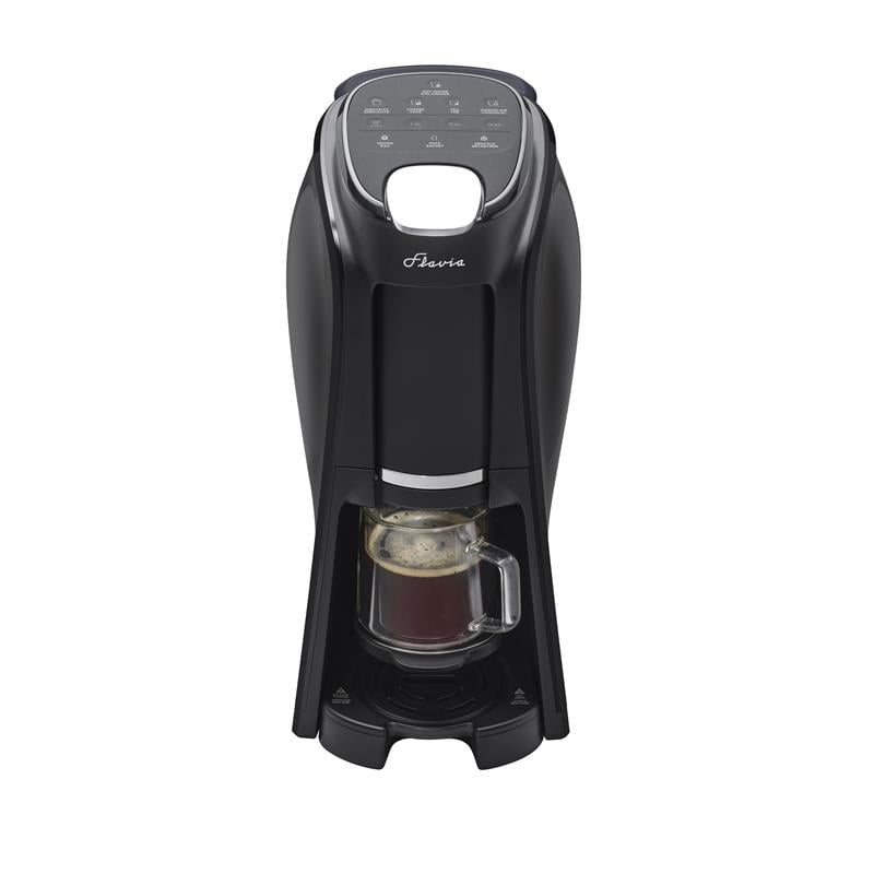 Flavia Aroma Brewer - Coffee Machine, Makes Coffee, Lattes, Tea, and other Hot or Iced Beverages with Single-Serve Freshpacks, Multiple Brew Sizes, Black