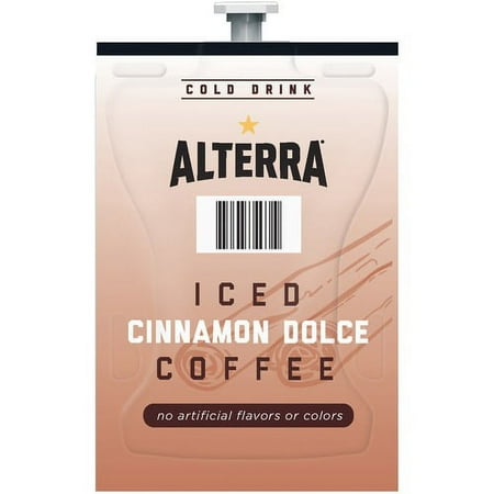 Flavia Freshpack Alterra Cinnamon Dolce Iced Coffee - Compatible with Flavia Creation 500, FLAVIA Creation 600 - Dark - 90 / Carton | Bundle of 5 Cartons