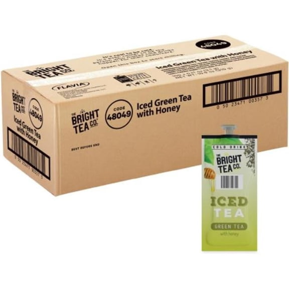 The Bright Tea Co. Iced Green Tea with Honey Freshpack, 100/Carton