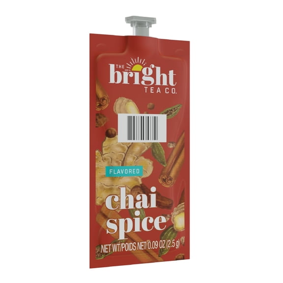 FLAVIA 48021 0.09 oz. Pouch The Bright Tea Co. Freshpack - Chai Spice (100/Carton)
