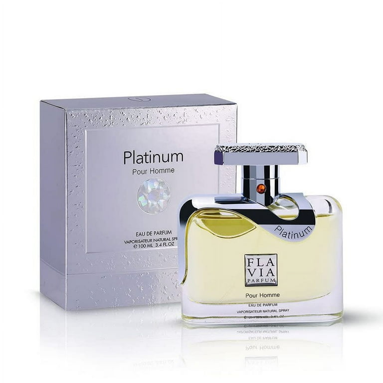 Flavia Platinum EDP Spray for Men, 3.4 oz, Wood Scent