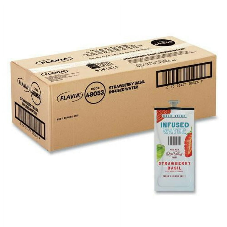 Strawberry Basil Infused Water Freshpack, Strawberry Basil, 0.11 oz Pouch, 100/Carton Strawberry Basil Infused Water Freshpack, Strawberry Basil, 0.11 oz Pouch, 100/Carton
