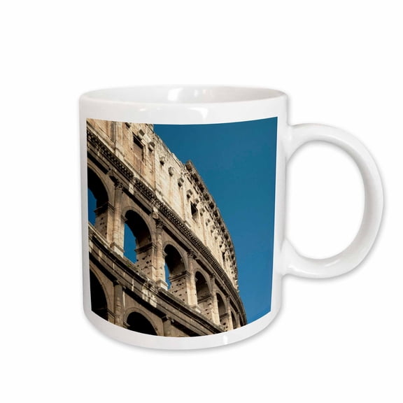 3drose, Flavian Amphitheater, the Coliseum, Rome, Italy - Eu16 Dny0018 - David Noyes, 15oz Mug