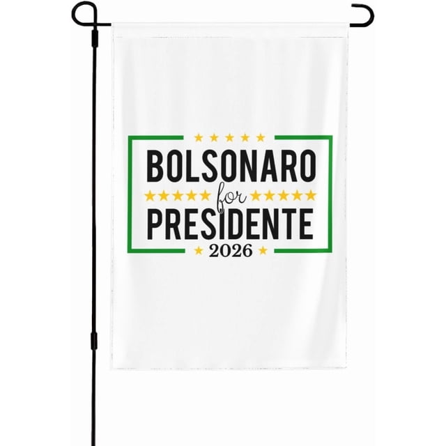 All Brazil Flags Flavio Bolsonaro Presidente 2026 Brazil Garden Flag Yard Sign 12x18 ...