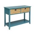 thumbnail image 1 of Flavius Console Table with 2 Drawers, Blue, 1 of 2