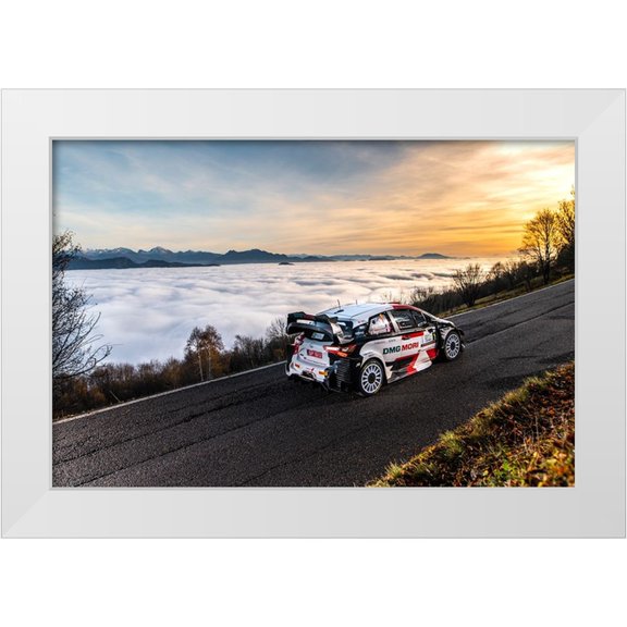 Flavius, Croitoriu 14x11 White Modern Wood Framed Museum Art Print Titled - Italy Rally Sunrise