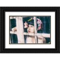 thumbnail image 1 of Flavor, 7 14x11 Black Ornate Wood Framed with Double Matting Museum Art Print Titled - Flower Girl, 1 of 4