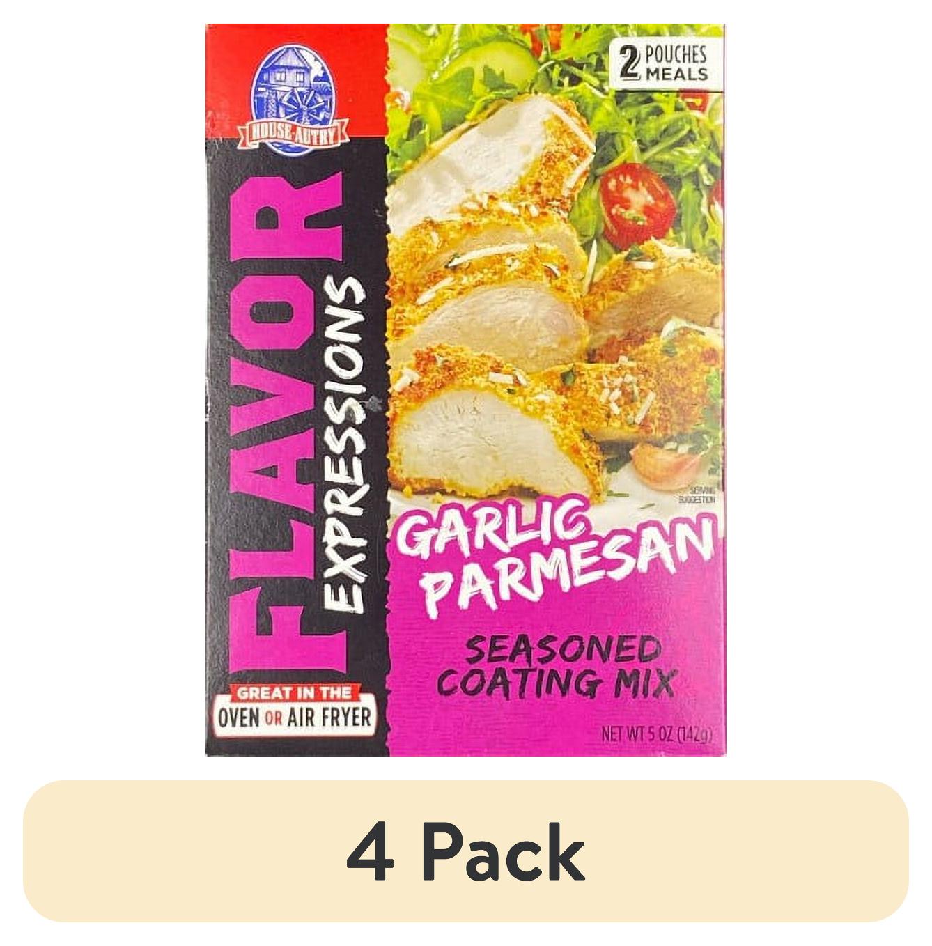 (4 pack) Flavor Expressions Garlic Parmesan Seasoned Coating Mix
