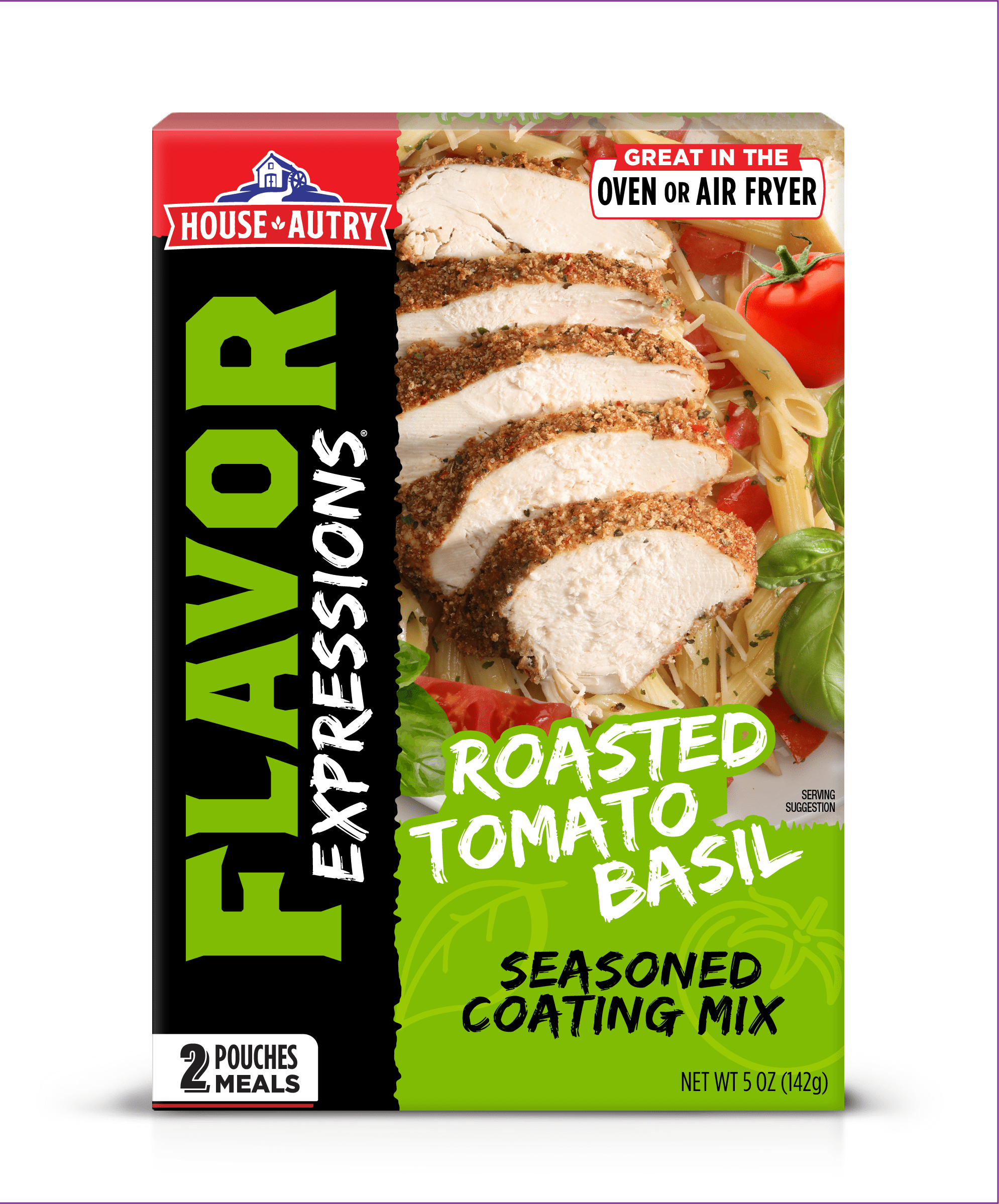 Flavor Expressions Roasted Tomato Basil Seasoned Coating Mix 5 oz by