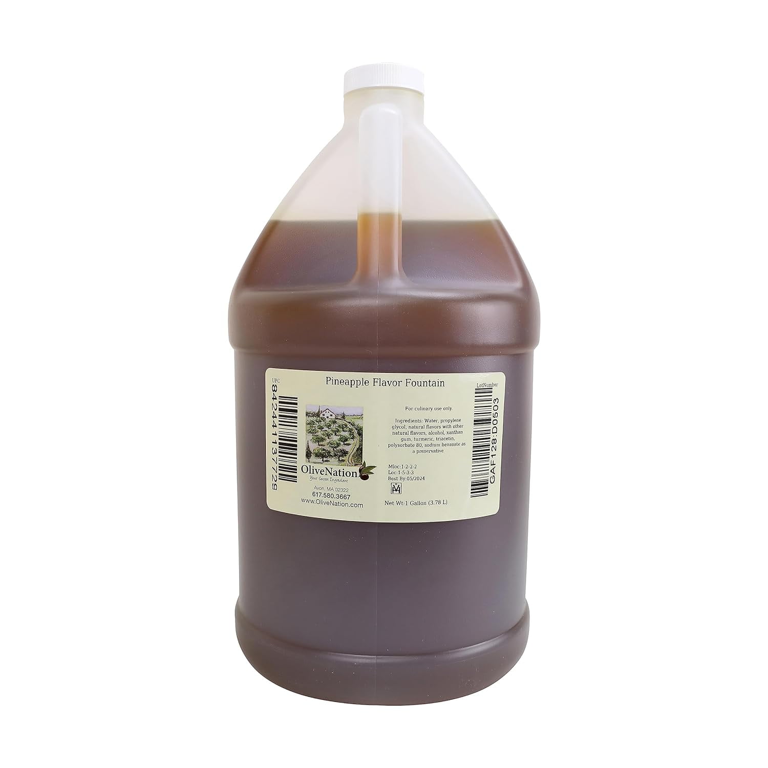 Flavor Fountain 1 gal Kosher labeled Gluten, Sugar, Calorie and