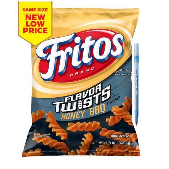 Flavor Twists Corn Snacks, Honey BBQ Flavored 9.25 oz