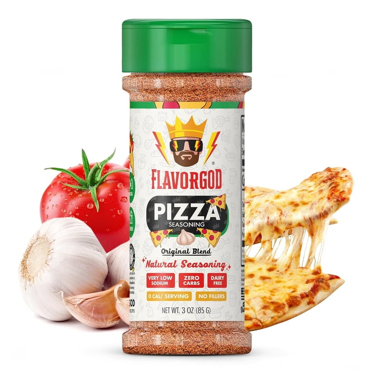 Flavor God, Pizza Seasoning, All-Natural Blend, Gourmet Italian
