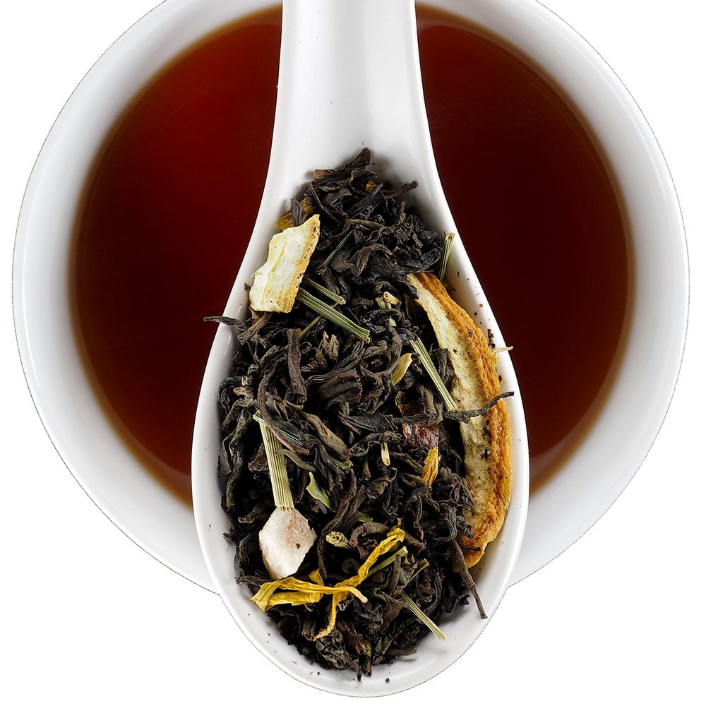 Flavored Black Tea from Sri Lanka with Lime and Lemongrass, Perfect for