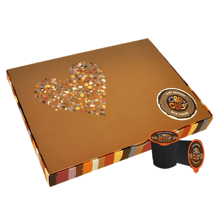 Flavored Coffee Gift Box Variety Pack Samplers By Crazy Cups 30 Count