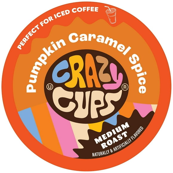 Flavored Coffee, Pumpkin Caramel Spice, Recyclable Single Serve Pods for Keurig K Cups Machines, Brew Hot or As Iced Coffee, 22 Count (Pack of 1)
