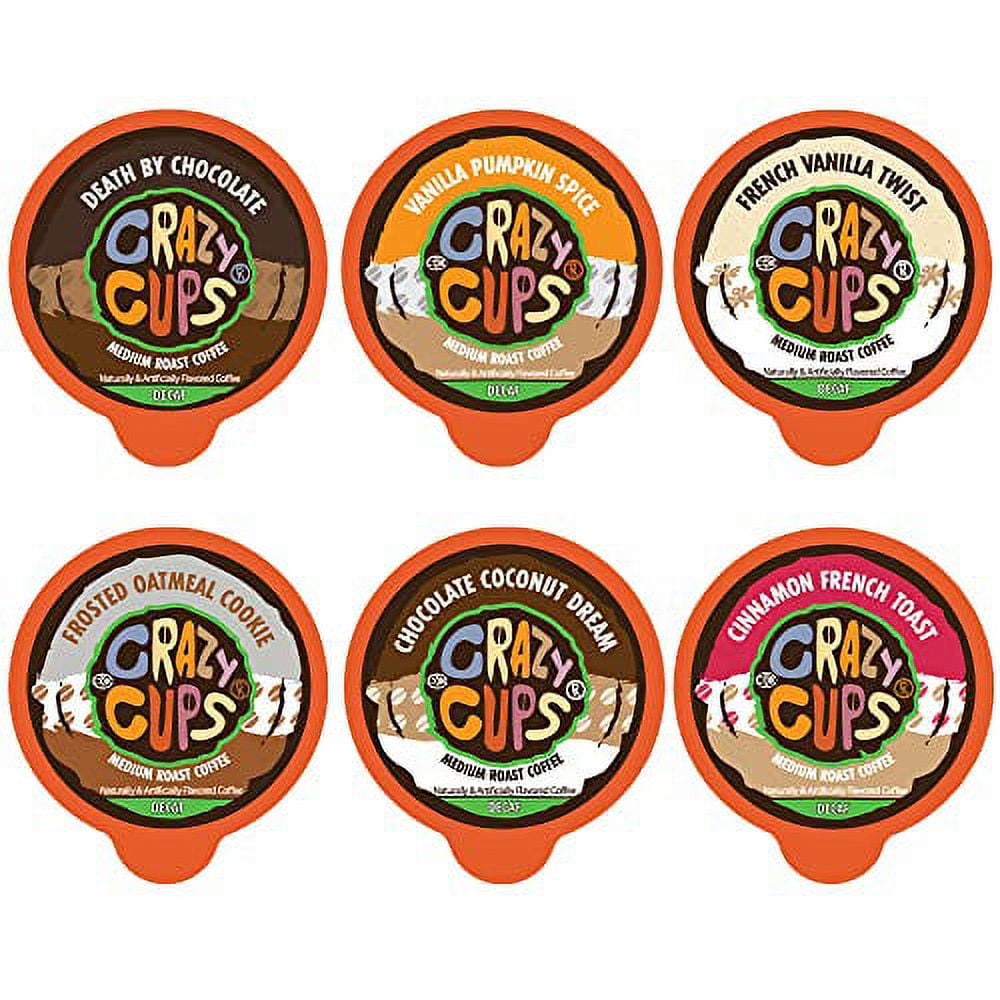 Flavored Decaf Coffee Pods, Variety Flavored Coffee, Hot Or Iced Coffee, Single Serve Coffee For