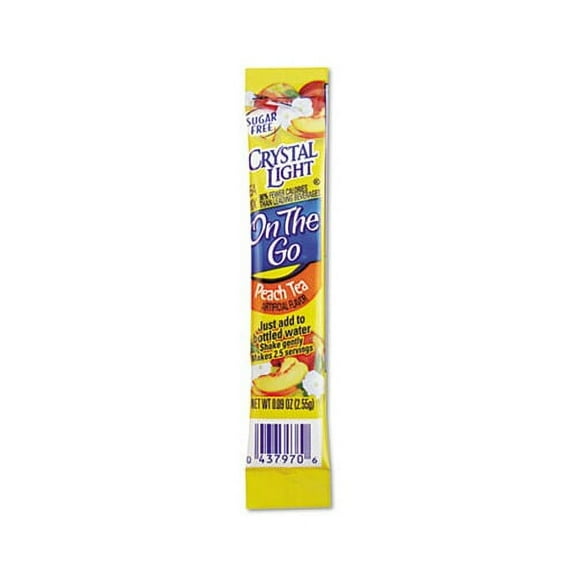 Flavored Drink Mix Peach Tea, 30 .09oz Packets/Box