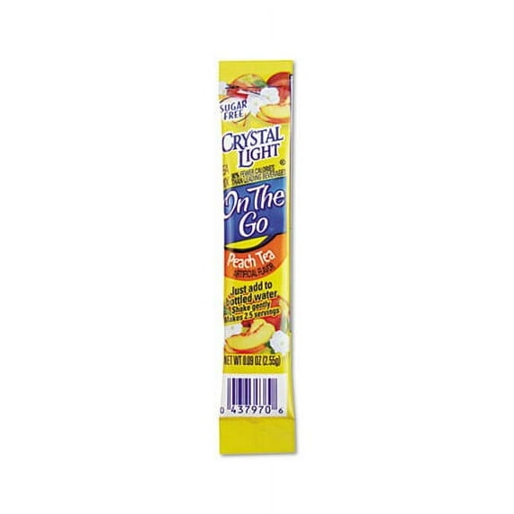 Flavored Drink Mix Peach Tea, 30 .09oz Packets/Box