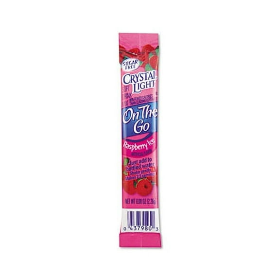 Flavored Drink Mix Raspberry Ice, 30 .08oz Packets/Box