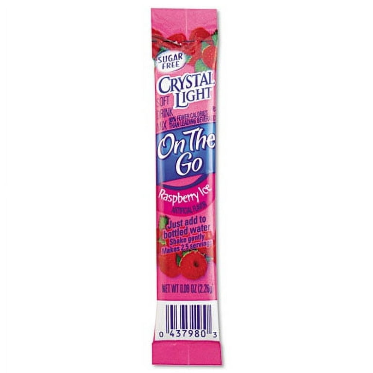 Flavored Drink Mix, Raspberry Ice, 30 .08oz Packets/Box Flavored Drink Mix, Raspberry Ice, 30 .08oz Packets/Box