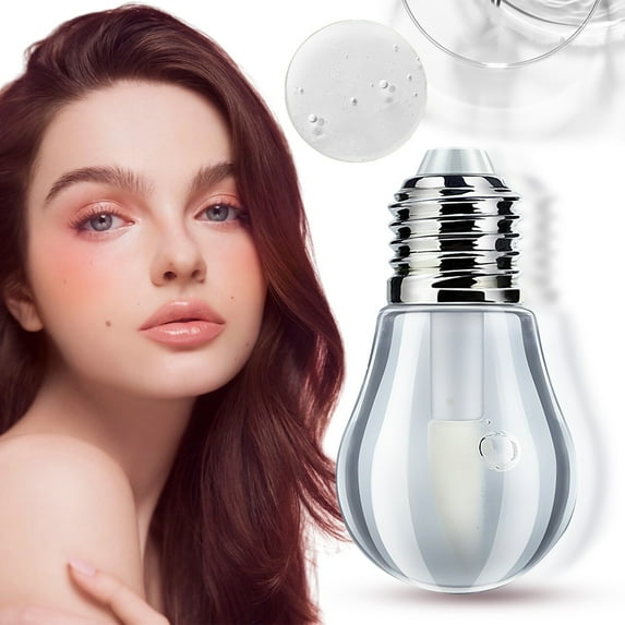 Flavored Lip Gloss Transparent Lip Oil Mini Lip Butter Shiny Moisturizing Fruit Scent Holiday Bulb Wand Applicator Lip Care Makeup Gift For Teens Women Long Lasting Glossy Finish