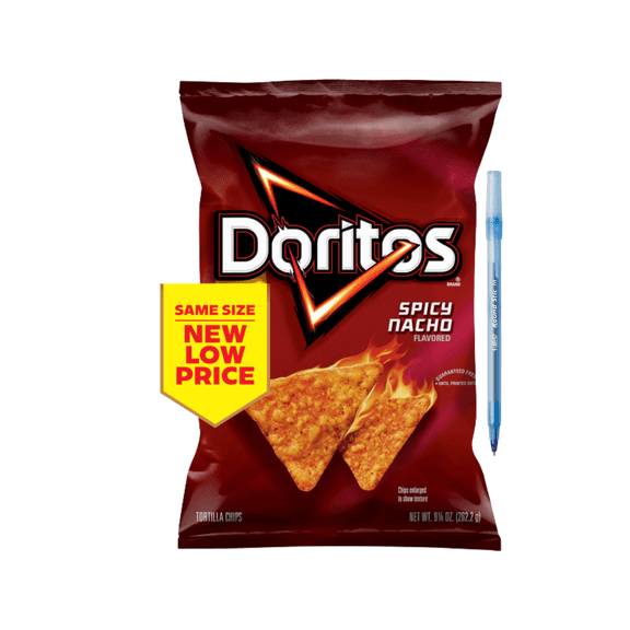 Flavored Tortilla Chips, Spicy Nacho 9.25 oz