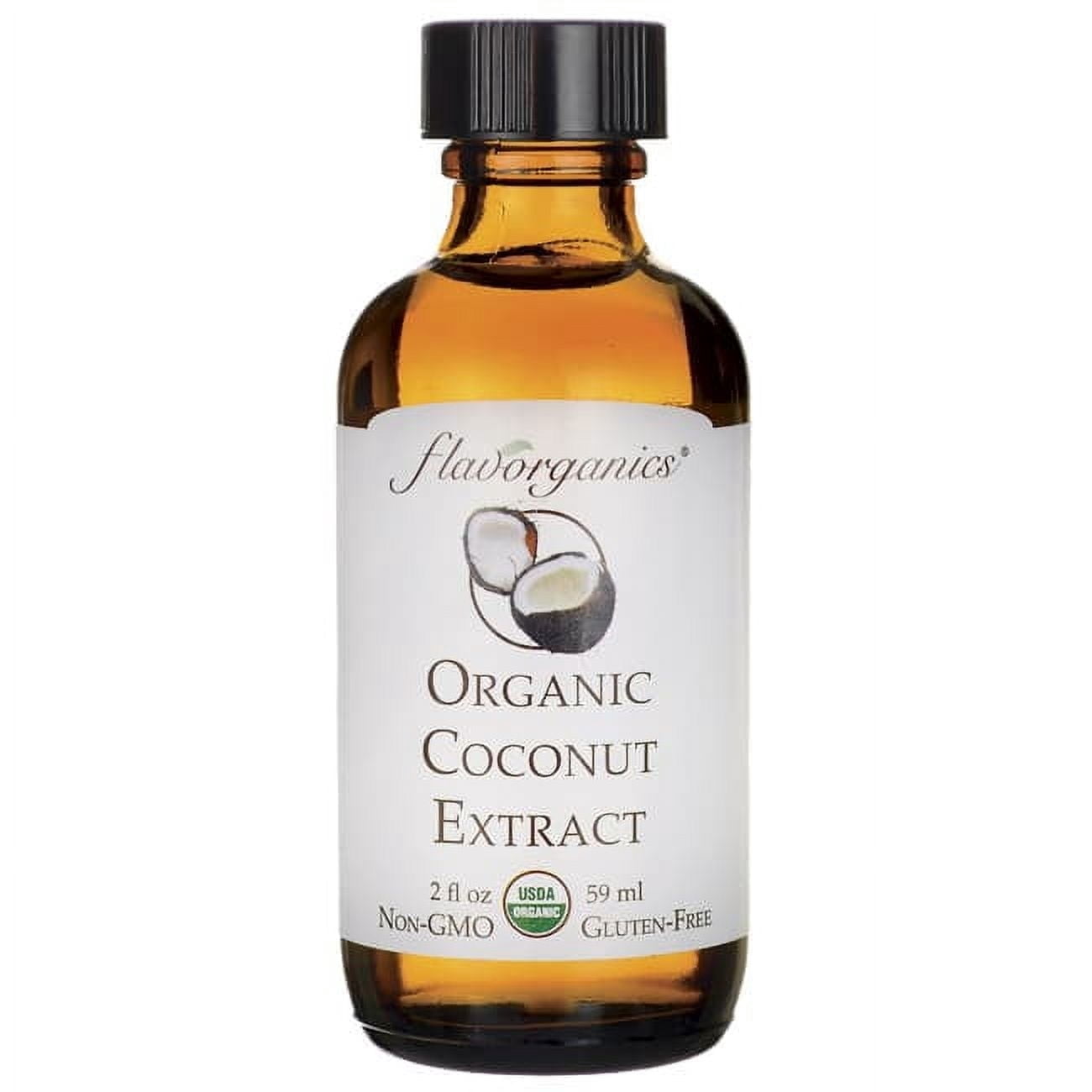 Flavorganics Pure Coconut Extract, 2 Ounce, Natural Baking Flavorings ...