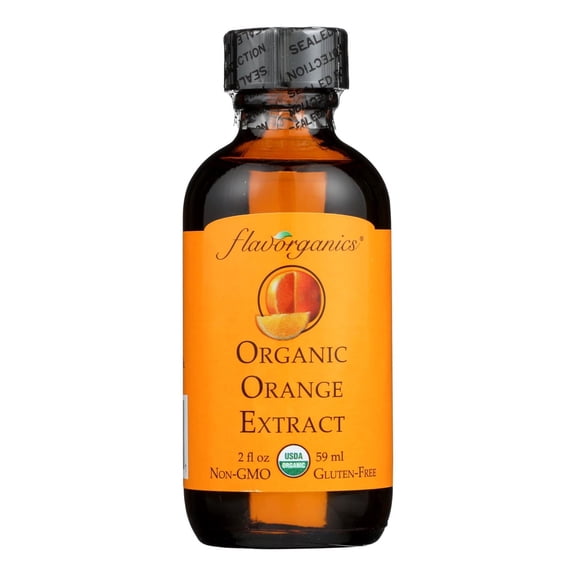 Flavorganics Organic Orange Extract 2 oz Pack of 2