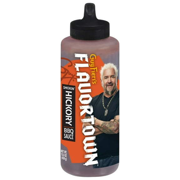 Flavortown Smokin' Hickory BBQ Sauce 15.5 oz (Pack of 2)