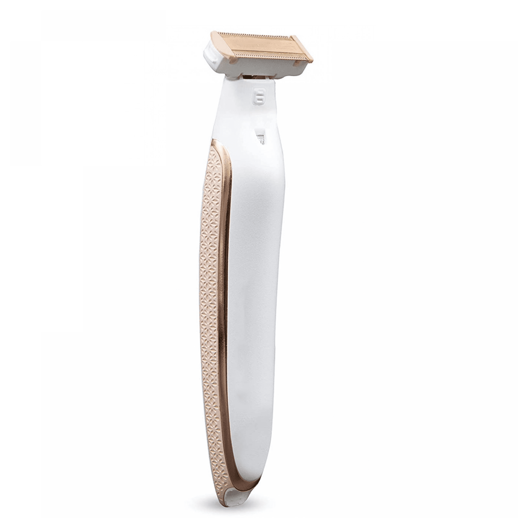 Flawless Body Rechargeable Ladies Shaver and Trimmer, White/Rose Gold