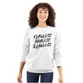 thumbnail image 1 of Flawless Braless Lawless Attitude Women Plus Size Crewneck Sweatshirt Brisco Brands 2X, 1 of 5