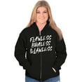 thumbnail image 1 of Flawless Braless Lawless Attitude Women Plus Size Zipper Hoodie Brisco Brands 2X, 1 of 5