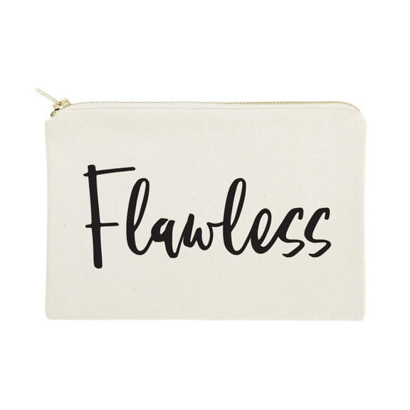 Flawless Cotton Canvas Cosmetic Bag