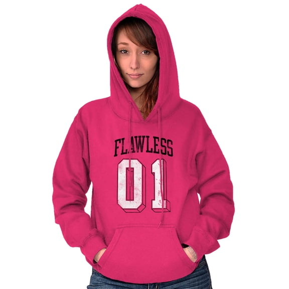 Flawless Cute Athletic Sporty Jersey Women Plus Size Graphic Pullover Hoodie Brisco Brands 4X