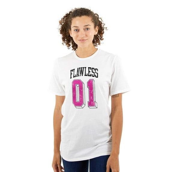 Flawless Cute Athletic Sporty Jersey Women's Graphic T Shirt Tees Brisco Brands L