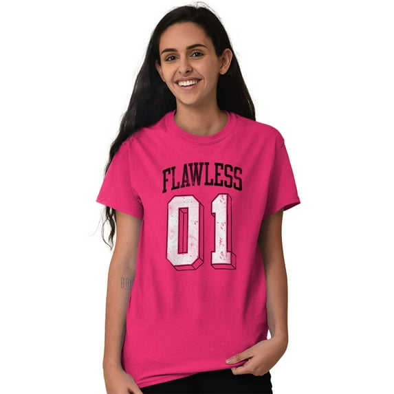Flawless Cute Athletic Sporty Jersey Women's Graphic T Shirt Tees Brisco Brands L