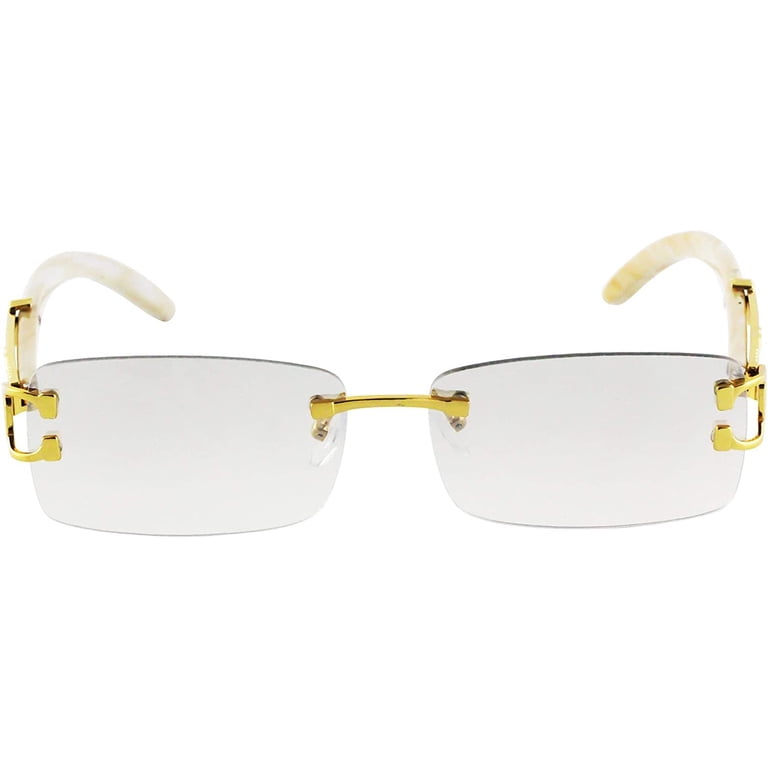 Stylish White and Gold Sunglasses Wave Mask Sunglasses White Frame Gold Lens Brand Designer  main image 3