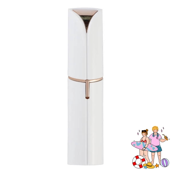 Flawless Facial Hair Remover for Women, Blush/Rose Gold Electric Face Razor for Women for Instant and Painless Hair Removal