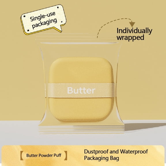 Flawless Finish Square Powder Puff  Perfect for Seamless Application of Liquid & Cream Foundations