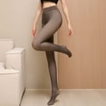thumbnail image 1 of Flawless Legs Fake Translucent Warm Plush Lined Elastic Tights, 1 of 14