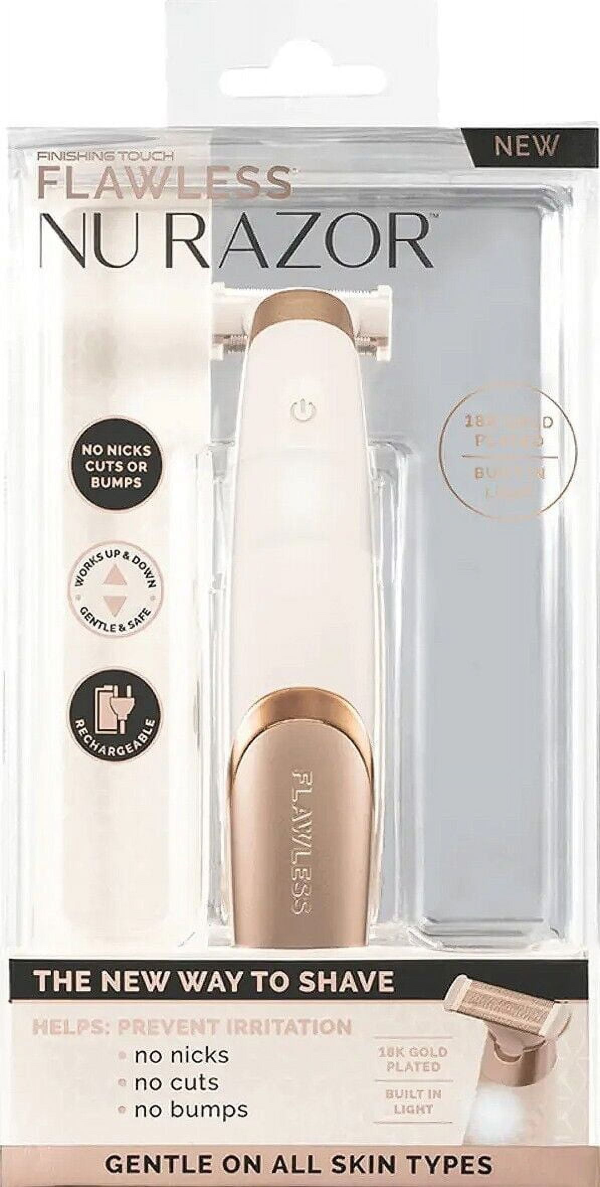 Flawless Nu Razor (Women Rechargeable Electric Shaver) w/ light, usb