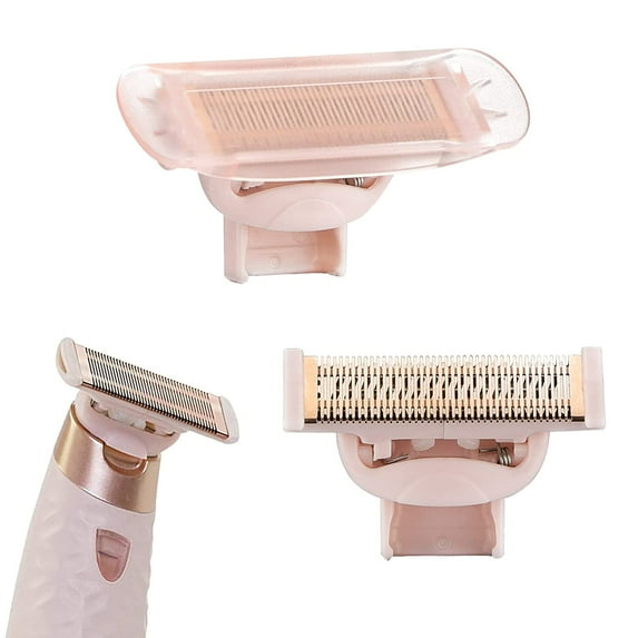 Flawless Nu , Rose Gold Plated Body With Covers, Compatible Hair Remover Head for Finishing Touch Women's Razor (2 Count)