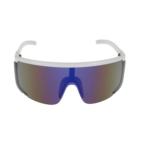 Flawless Oversized Super Shield Mirrored Lens Sunglasses