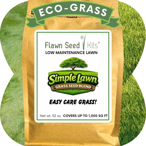 Flawn Seed Kits Starter Kit Fine Fescues Grass Seeds, 2 lbs - Drought-Tolerant