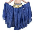 thumbnail image 1 of Flax 8m Tribal Skirt Tribal Dance Skirt Belly Dance Skirt Gypsy Skirt Big Swing Skirt Bohemia Skirt with Coins Hip Scarf,darkpurple, 1 of 4